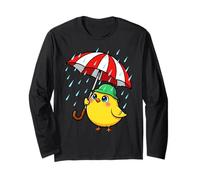 Oiseau Mignon sous Parapluie Cadeau Graphique pour Hommes, Femmes, Enfants Manche Longue