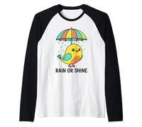 Oiseau Mignon sous Parapluie Cadeau Graphique pour Hommes, Femmes, Enfants Manche Raglan