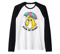 Oiseau Mignon sous Parapluie Cadeau Graphique pour Hommes, Femmes, Enfants Manche Raglan