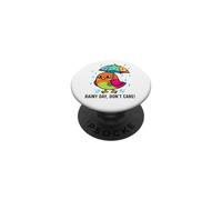Oiseau Mignon sous Parapluie Cadeau Graphique pour Hommes, Femmes, Enfants PopSockets PopGrip Adhésif