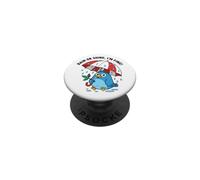 Oiseau Mignon sous Parapluie Cadeau Graphique pour Hommes, Femmes, Enfants PopSockets PopGrip Adhésif