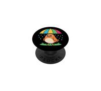Oiseau Mignon sous Parapluie Cadeau Graphique pour Hommes, Femmes, Enfants PopSockets PopGrip Adhésif