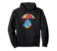 Oiseau Mignon sous Parapluie Cadeau Graphique pour Hommes, Femmes, Enfants Sweat à Capuche