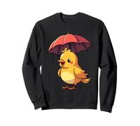 Oiseau Mignon sous Parapluie Cadeau Graphique pour Hommes, Femmes, Enfants Sweatshirt