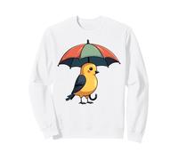 Oiseau Mignon sous Parapluie Cadeau Graphique pour Hommes, Femmes, Enfants Sweatshirt