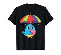 Oiseau Mignon sous Parapluie Cadeau Graphique pour Hommes, Femmes, Enfants T-Shirt