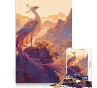 Oiseau Mythique au Sommet d'une Montagne Puzzle Adulte 1000 pièces Jeu d'exercice Mental apaisant Design et Assemblage Cadeau Exceptionnel (38x52cm)
