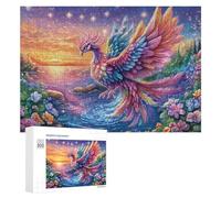 Oiseau Mythique sur la Branche ensoleillée Puzzle 300 Pièces pour Adultes Jeu De Détente Endurance Mentale Cadeau pour Longues Soirées 300 PCS