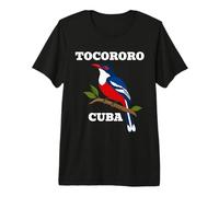 Oiseau National de Tocororo, Cuba T-Shirt Haut de Gamme
