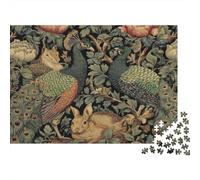 Oiseau Paon Puzzle 1000 Pièces Adulte avec Clic Parfait, Ensemble De Casse-tête en Puzzle énigme De Compétence Logique pour Un Hobby Créatif, Puzzle À La Meilleure Éva