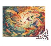 Oiseau Paradis Casse-tête 1000 Pièces sans Poussière, Puzzle Difficile défi De Jeu Éduchatif pour Un Moment De Complicité, Cadeau d'anniversaire Parfait 70x50cm/1000pcs