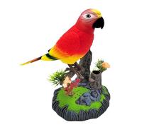 Oiseau parlant électronique, jouet activé par la voix, simulation sonore réaliste, oiseau gazouillant électrique interactif pour enfants et adultes, jouet décoratif