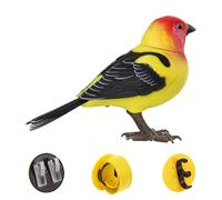 Oiseau Parlant,Jouet Oiseau Électrique | Animal De Compagnie Électronique Bureau Réaliste avec Interaction Parlante pour Tout Petits Utilisable en Extérieur pour Voyage Et Salle D