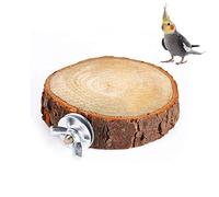 Oiseau Perche Stand Plate-Forme Jouet Bois Naturel Perroquet Aire De Jeux Patte De Broyage Jouets Exercice Jouet pour Animaux Ara Africain Greys Budgies Perruche Conure Hamster Gerbil Rat