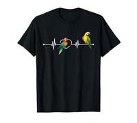 Oiseau Perroquet en Forme de cœur T-Shirt