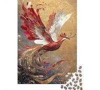 Oiseau phénix Mythique 1000 Pièce Carton Robuste Puzzle De Bricolage pour Enfants Débutants Décompression Jeu Décoration Murale Le 52x38cm/1000pcs