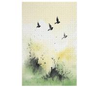 Oiseau Puzzles Adulte 1000 Pieces Cadeau Famille Puzzle Classique 3D EnfantsJouet en Bois Cadeau Unique (78×53cm)