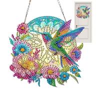 Oiseau Riz Art Suncatcher | Décoration animale acrylique DIY,Fenêtre intérieure attrape-soleil - Pour fenêtre murale de jardin Utilisation intérieure et extérieure