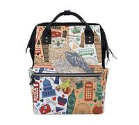 Oiseau Royaume-Uni Big Ben Sacs de Courses Réutilisables Durable Sac de Provisions Léger Sacs D'épicerie pour Femmes Filles