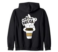 Oiseau Shimaenaga | Café | Pause | Japon | Hokkaido | Fée des neiges | Amoureux du café Sweat à Capuche