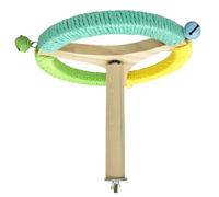 Oiseau Stand Perch Toy, Parakeet Stand Perch Toy | Jouet interactif perroquet perroquet support en bois Parakeet - Roue d'exercice d'enrichissement rotative pour Budgies & Lowbirds