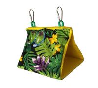 Oiseau suspendu avec pare-soleil - Motif forêt tropicale - Balançoire - Pour petit, moyen et grand - Abri confortable - Jcy815 - Vert 2, 33 x 23 x 22,5 cm
