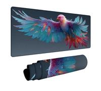 Oiseau Tapis de Souris XXL, Grand sous Main Bureau 1600x800x3mm Aile, Haute Précision et Vitesse Mouse Pad, Desk Mat avec Base en Caoutchouc, Gaming Accessoire Bureau, pour PC Gamer, Laptop M-5031