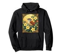 Oiseau Thryothorus Parmi Les Fleurs de Jasmin Jaune Sweat à Capuche