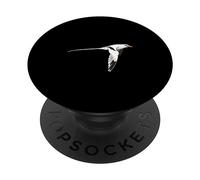 Oiseau Tropical Volant Un Oiseau Tropical Noir et Blanc PopSockets PopGrip Adhésif