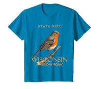Oiseau Turdus Migratorius du Territoire du Wisconsin T-Shirt
