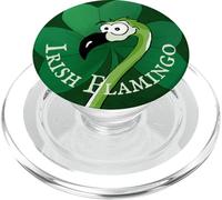 Oiseau Vert Irlandais Flamant Irlandais St Patrick PopSockets PopGrip pour MagSafe
