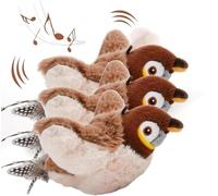 Oiseau Volant Pour Chat, Jouet Interactif pour Chat, Oiseau Battant Interactif avec Mouvement Réaliste, Jouet pour ChatOiseau Qui Vole, Rechargeable Et Lavable Jouet Chats pour Chaton Adulte (3Pcs)