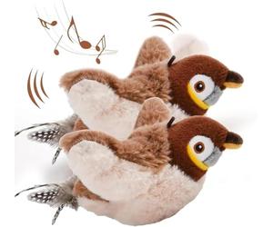 Oiseau Volant Pour Chat, Jouet Interactif pour Chat, Oiseau Battant Interactif avec Mouvement Réaliste, Jouet pour ChatOiseau Qui Vole, Rechargeable Et Lavable Jouet Chats pour Chaton Adulte (2Pcs)
