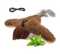 Oiseau volant pour chats | Jeu interactif à distance | Jouet pour chat moineau gazouillant à distance | pour faire de l'exercice contre l'ennui des chatons de petite, moyenne et grande race en plein a