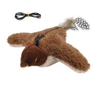 Oiseau volant pour chats - Jouet interactif électrique réaliste pour chat - Jouet pour chat à distance - pour exercices de dentition, ennui, jeux en plein air