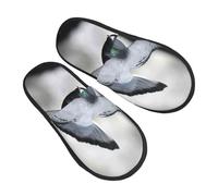 Oiseau Voyageur En Vol Femme Homme Pantoufles Antidérapantes Chaussons Confortable Chaussures De Maison Pour Extérieur Hiver Automne L