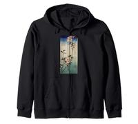 Oiseaux Arbre Cerisier Fleur Japonais Bois Art Japon Sweat à Capuche