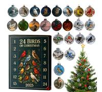 Oiseaux Calendrier De L'avent 2025| Pendants En Acrylique 2d Oiseaux De L'avent - Ornements Calendrier Compte à Rebours De Noël 2025 ,Pour Adolescents Étudiants Famille Amis