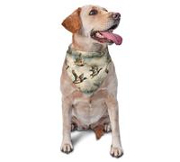 Oiseaux Canards Sauvages 1 Impression Bandana Chien Mode Foulard Triangulaire Chiens Lavable Écharpe pour Chien pour Petit Moyen Grand Chat Fournitures De Fête