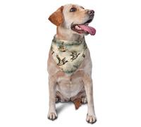 Oiseaux Canards Sauvages Imprimer Écharpe pour Chiot Lavable Foulards pour Chien Réglables Bandana pour Chiens Chat Animal De Compagnie