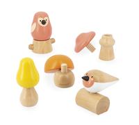 Oiseaux & Champignons en bois à visser Janod