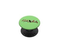 Oiseaux chantants domestiques sur Branche Vintage Nature Oiseau PopSockets PopGrip Adhésif