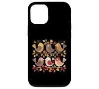 Oiseaux chanteurs des Bois d'automne avec Feuilles et Glands Coque pour iPhone 12/12 Pro