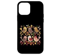 Oiseaux chanteurs des Bois d'automne avec Feuilles et Glands Coque pour iPhone 12 Mini