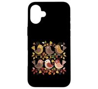 Oiseaux chanteurs des Bois d'automne avec Feuilles et Glands Coque pour iPhone 16 Plus