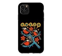 Oiseaux chanteurs pensant Cerveau Oiseau rétro Art Populaire Coque pour iPhone 11 Pro Max