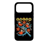 Oiseaux chanteurs pensant Cerveau Oiseau rétro Art Populaire Coque pour iPhone 17 Pro Max