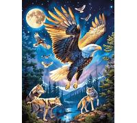 Oiseaux dans Un Jardin Magique 500 Pièces Puzzle Expert Confirmé en Carton Épais sans Déformation Faune et Flore Très Difficile Motif Complexe Cadeau Fête des Pères Premium 500 PCS