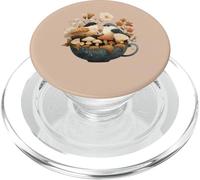 Oiseaux dans Une Tasse à thé Cottagecore Esthétique Nature Lovers Design PopSockets PopGrip pour MagSafe