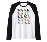 Oiseaux de Jardin ornithologie Nature éducatif garçons Filles Enfants Manche Raglan